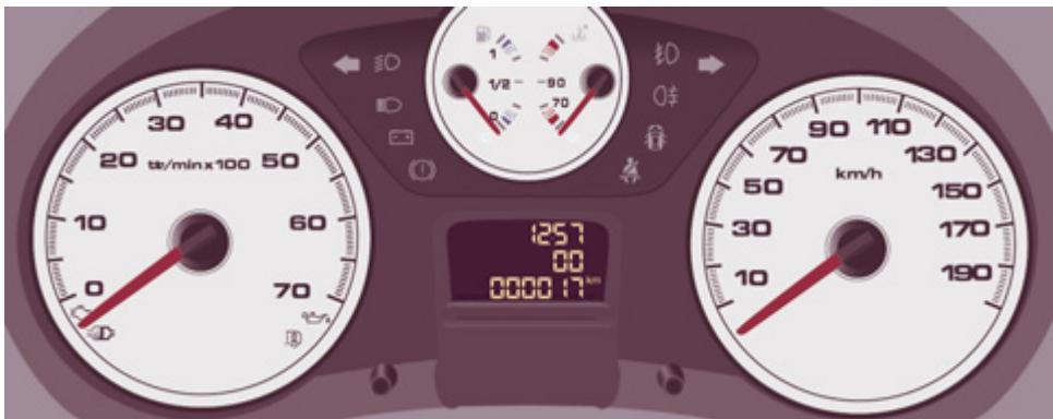 CITROEN JUMPY ATLANTE 2012 - Témoin et commandes sur la capucine - 1