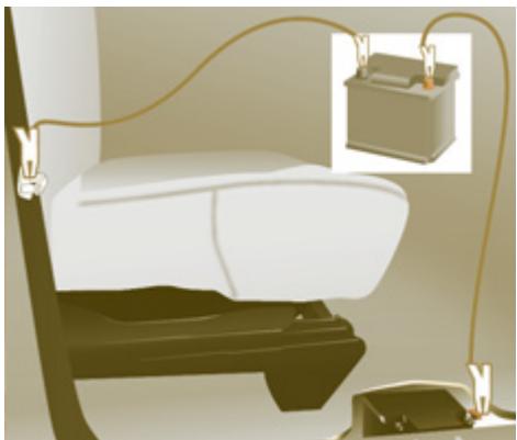 CITROEN JUMPY ATLANTE 2012 - Pour démarrer à partir d'une autre batterie - 1