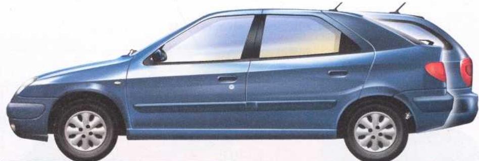 CITROEN XSARA 2003 - DIMENSIONS\* - 1