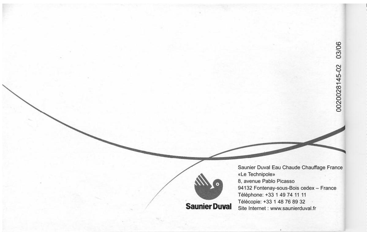 SAUNIER DUVAL EXAL CONTROL 7 - Information de l'utilisateur - 6
