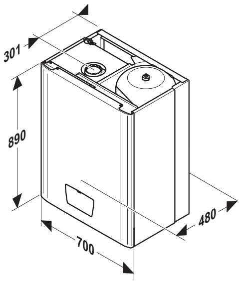 SAUNIER DUVAL ISOTWIN F24E - Dimensions - 1