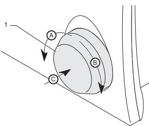 SAUNIER DUVAL EXACONTROL E - Description du bouton de réglage - 1