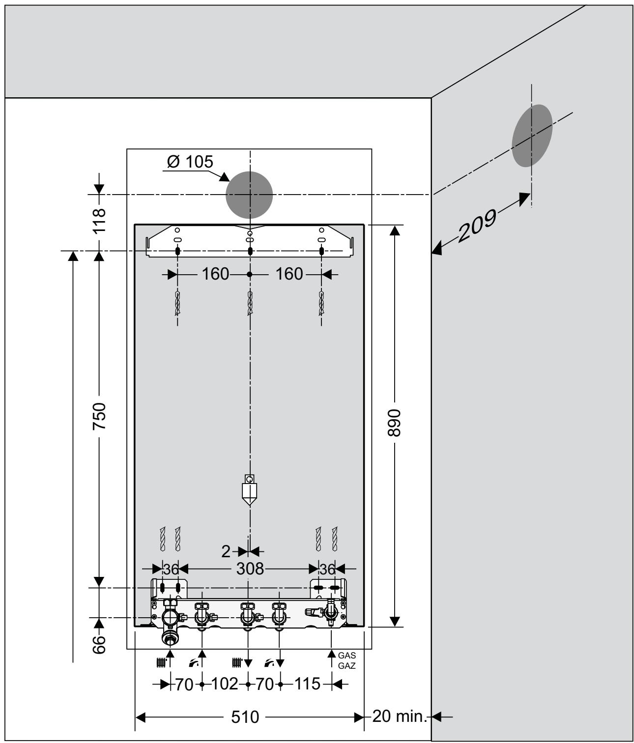 SAUNIER DUVAL ISOSPLIT CONDENS F 35E - Chaudière - 2