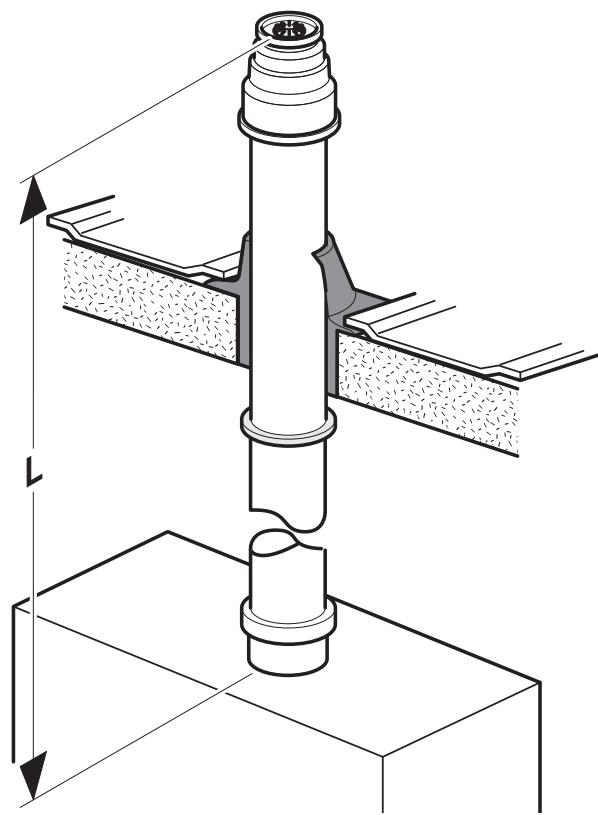 SAUNIER DUVAL ISOSPLIT CONDENS F 35E - Système ventouse verticalité 60/100 mm ou 80/125 mm (installation de type C33) - 1