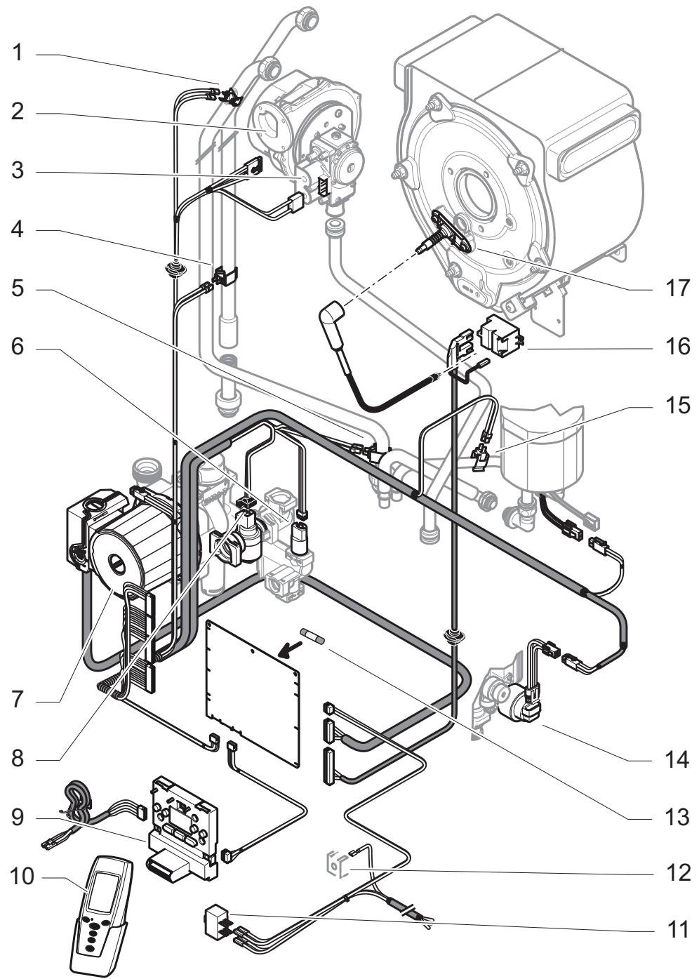 SAUNIER DUVAL ISOSPLIT CONDENS F 35E - Schéma électrique - 1