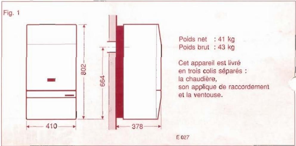 SAUNIER DUVAL SD 623 S AR - ENCOMBREMENT - 1