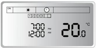 SAUNIER DUVAL SDHV 14 - Exemple de programmation hebdomadaire : - 4