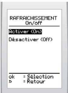 SAUNIER DUVAL EXACONTROL E7R B - Activer ou désactiver le rafraîchissement - 1