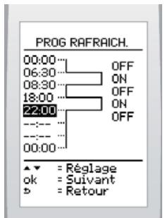 SAUNIER DUVAL EXACONTROL E7R B - Programmer le rafraîchissement - 2