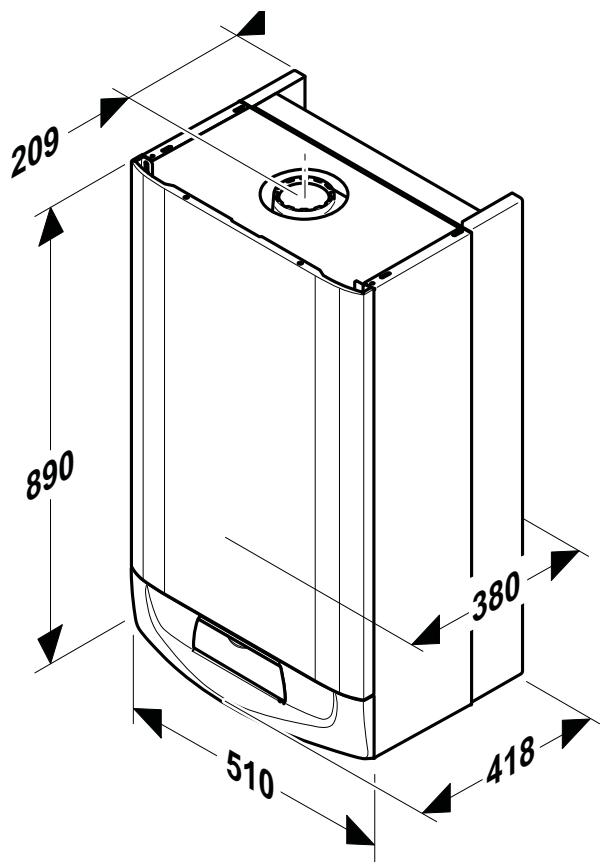 SAUNIER DUVAL ISOSPLIT CONDENS F 30 E - Dimensions - 1