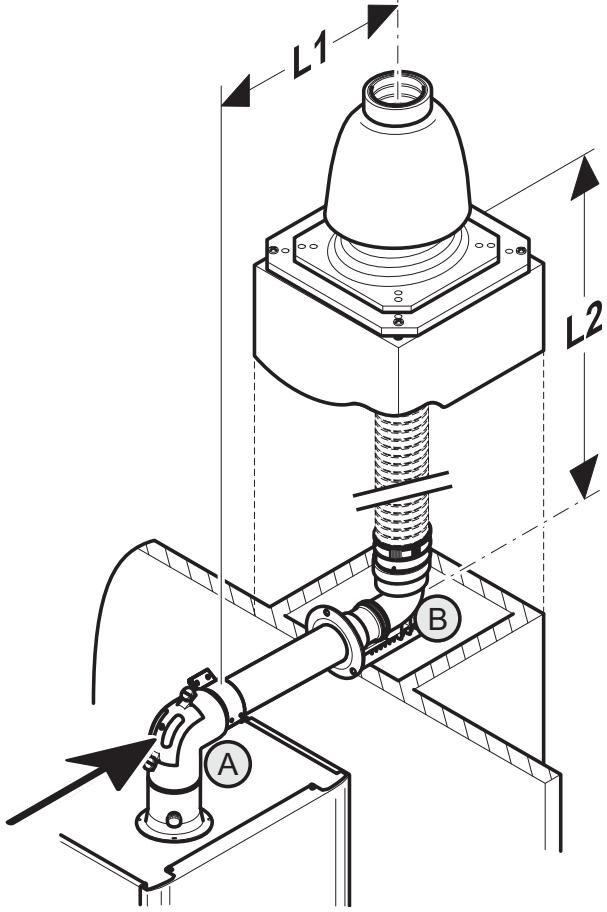 SAUNIER DUVAL ISOSPLIT CONDENS F 30 E - Système flexible condensation pour raccordement cheminée (installation de type B23P) - 1