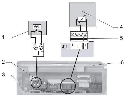 SAUNIER DUVAL ISOTWIN F24E - Raccordement des accessoires - 1