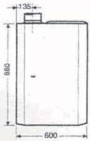 SAUNIER DUVAL SYLVA 24 - DIMENSIONS - 2