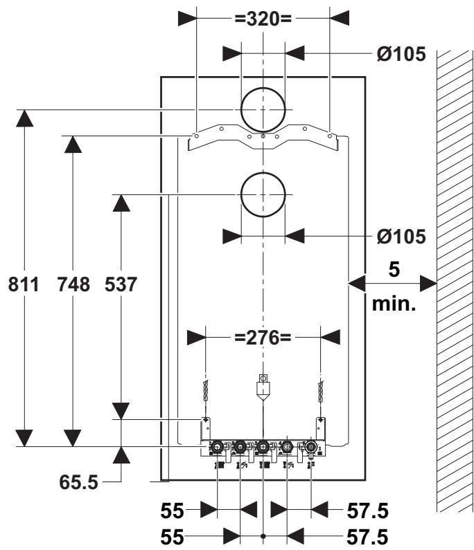 SAUNIER DUVAL THEMAPLUS CONDENS F 30 E - Fixation au mur - 3