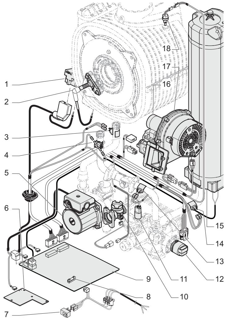 SAUNIER DUVAL THEMAPLUS CONDENS F 30 E - Schéma électrique - 1