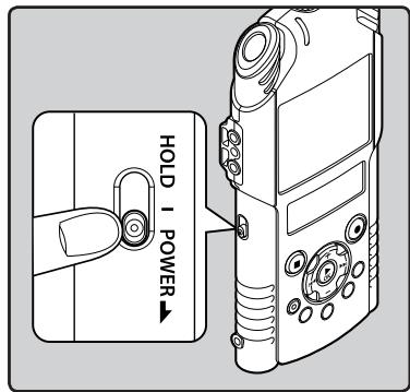 OLYMPUS LS-20M - Couper l'alimentation - 1