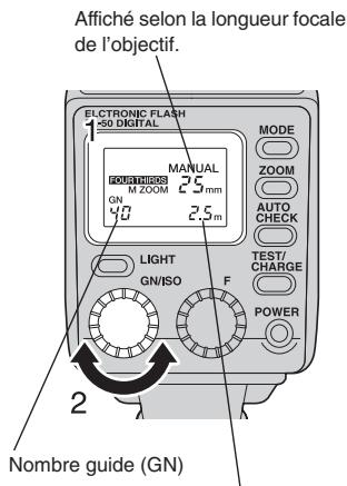 OLYMPUS FL-50 - ■Ajustement de l'intensité de la lumière - 1