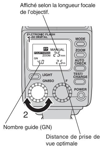 OLYMPUS FL-50 - ■Ajustement de l'intensité de la lumière - 1