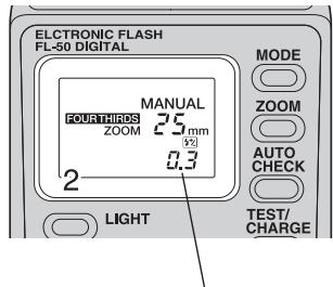 OLYMPUS FL-50 - ■Ajustement de l'intensité de la lumière - 2