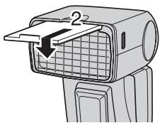 OLYMPUS FL-50 - Utilisation du diffuseur grand-angulaire - 2