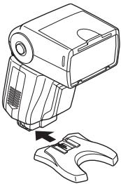 OLYMPUS FL-50R - A propos du placement du flash électronique - 1