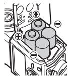 OLYMPUS FL-600R - Mise en place des piles - 2