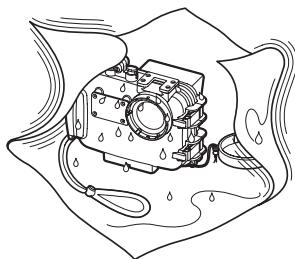 OLYMPUS PT-041 - Wipe off any waterdrop. - 1