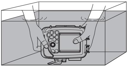 OLYMPUS PT-041 - Laver le caisson avec de l'eau pure. - 1