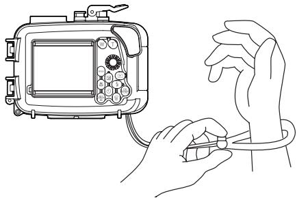 OLYMPUS PT-041 - Verwendung der Handgelenkschlaufe - 1