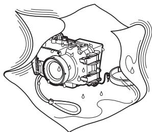 OLYMPUS PT-042 - Wipe off any waterdrop. - 1