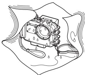 OLYMPUS PT-043 - Wipe off any waterdrop. - 1