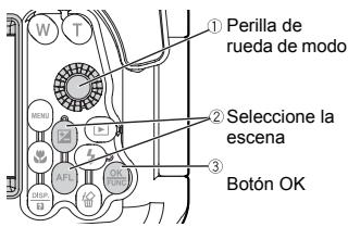 OLYMPUS PT-043 - como seleccionar el modo de toma fotografica - 1