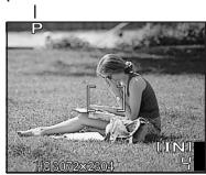 OLYMPUS PT-043 - Vérifier le mode de prise de vue et de scene de prise de vue. - 1