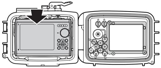 OLYMPUS PT-043 - Load the digital camera. - 1