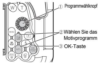 OLYMPUS PT-043 - So wahlen Sie ein Aufnahmeprogramm/Motivprogramm - 1