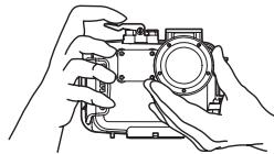 OLYMPUS PT-043 - Holding the Case - 2