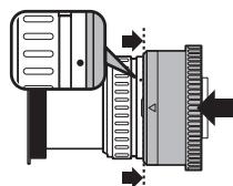 OLYMPUS PT-EP03 - Fixer le mécanisme de zoom (optionnel) et la bague antireflet (optionnel). - 2