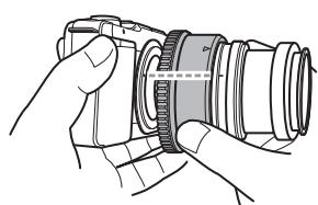 OLYMPUS PT-EP03 - Fixer le mécanisme de zoom (optionnel) et la bague antireflet (optionnel). - 3