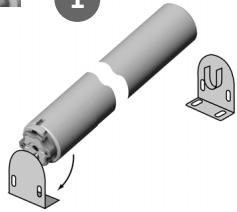 SOMFY LT 50 RH - Installer le tube sur ses supports - 2