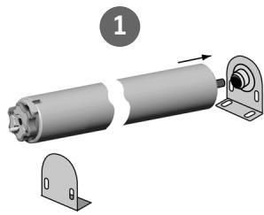 SOMFY LT60 - Installer le tube sur ses supports - 5