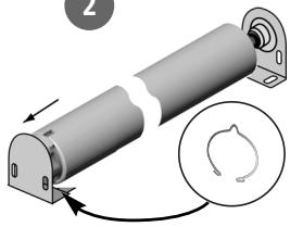 SOMFY LT60 - Installer le tube sur ses supports - 6
