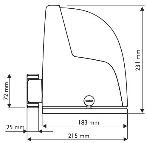 SOMFY PASSEO 400 - Encombrement moteur - 1