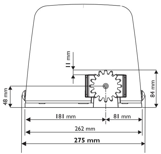 SOMFY PASSEO 400 - Encombrement moteur - 2
