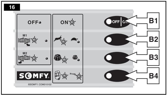 SOMFY PASSEO 400 - Touches du clavier - 1