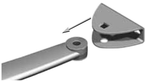 SOMFY SGA 4100 - - Mise en place de la patte de fixation - 1