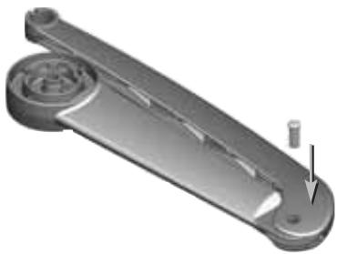 SOMFY SGA 4100 - Repliez les deux bras de sorte que les rainures internes soient alignées. - 2