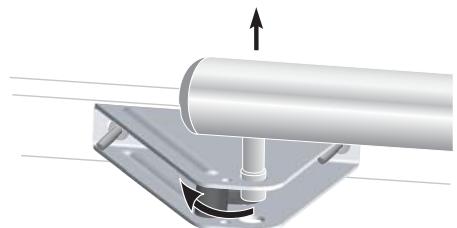 SOMFY SGS 601 - Accrochage / décrochage du vérin - 1