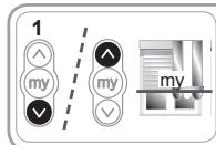 SOMFY EASY SUN IO - Enregistrement ou modification de la position favorite - 1
