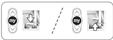 SOMFY EASY SUN IO - Posizione preferita (my) - 2