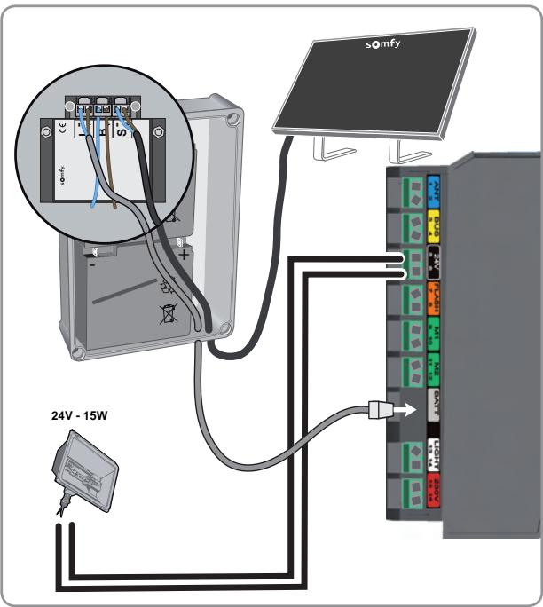 SOMFY FREEVIA 280 - Raccordement de l'éclairage de zone - 1